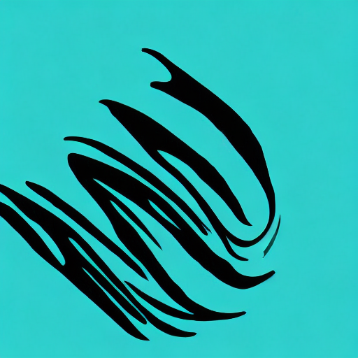 A black and white drawing of a wave. AI image generated of A black and white drawing of a wave.